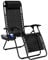 Aspect Zero Gravity Lounger Chair, Outdoor & Garden Sunloungers, Folding Reclining Patio Chair, Cup Holder, Soft Cushion and Headrest for Poolside, Camping, Coffee (Recliner Chair - Black)