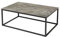riess-ambiente.de Design Couchtisch SYMBIOSE 100cm Taupe Keramik in Marmor-Optik | Eleganter Beistelltisch Industrial-Style