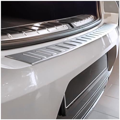 tuning-art L3028 Edelstahl Ladekantenschutz passend für BMW X2 F39 M-Paket FL 2022-, Farbe:Silber