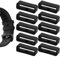 12PCS Ferma Cinturino Orologio Gomma Passante Cinturino Orologio in Silicone Anelli di Fissaggio per Orologi Anelli di Sicurezza 22mm Cinturino Fibbie