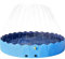 Yaheetech Piscine Chien Pliable 160 x 33cm Piscine Baignoire Chien Bassin de Baignade Portable Jet d'eau pour Chien Bain pour Chien/Chat Extérieur Intérieur Antidérapant avec Arroseur