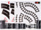 YUBX 12 Stück Straße Washi Tape Set, Spur Straßenband Eisenbahn, Straße Klebeband, DIY Autobahn Tape