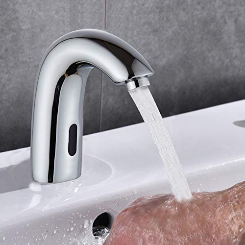 Robinet à Capteur Automatique, Mitigeur Lave Main sans Contact pour Lavabo de Salle de Bain
