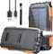 56800mAh 65W Portable Power Bank Battery Pack, 3 Charging Ports USB-C Fast Charging Phone Charger, Outdoor Solar Charger with LED Display&Flashlight, for Camping outdoors