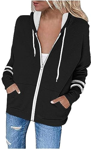 Amazon Warehouse, Sweat a Capuche Femme Sweat Femme Sweat Plaid Veste Longue Femme Chic et Elegante Veste a Capuche Femme Noir Veste Penelope Veste Noir et Or Veste Femme