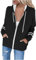 Amazon Warehouse, Sweat a Capuche Femme Sweat Femme Sweat Plaid Veste Longue Femme Chic et Elegante Veste a Capuche Femme Noir Veste Penelope Veste Noir et Or Veste Femme