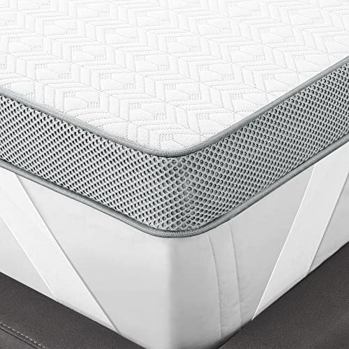Vesgantti Topper 180x200cm, 7,5cm Gel Matratzentopper 2 Härtegrade H3&H2 mit Abnehmbarem und Waschbarem Bezug, Hautfreundliche Matratzenauflage für Boxspringbett, Sofa