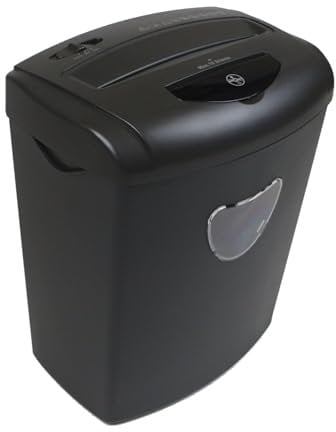 Aktenvernichter Premium Home Office ProfiOffice Piranha 10CD - Kreuzschnitt 10 Blatt gleichzeitig, Sicherheitsstufe P4 DSGVO konform, vernichtet CD und Kreditkarten im Extra Slot (91959)