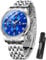 SAPPHERO Uhren Herrenu Edelstahl 50m Wasserdicht Armbanduhren Für Leuchtende Stilvolle Herren Geschenk Armbanduhr Datum Analog Quarz Armbanduhren Herren Silber-Blau