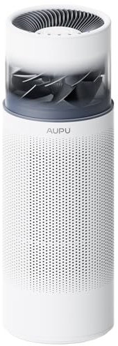 AUPU True Hepa Air Purifier for Home with Large Capacity Evaporative Humidifier, AUPU Airwhale Smart Wifi Air Purifier and Humidifier Combined, Hepa Filter for