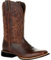 Lmtossey Stivali Western a metà polpaccio da uomo stivali da cowboy scarpe in pelle fatte a mano per uomo punk stivali da equitazione, Marrone, 41.5 EU