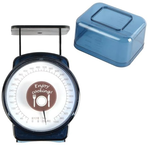 Ieron Mini Mechanical Kitchen Scale 1KG Capacity, Food Weighing Baking Scale for Home Use Precision Measurement Easy-to-Read Dial Manual Design for Cooking and Baking