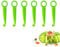 6 Pcs V Knife and Spiral Cutter for Vegetables, Spiral Potato Cutter, Spiralizer UK for Slicing of Cucumbers, Potatoes, More, Vegetable and Fruit Manual Spiral Knife