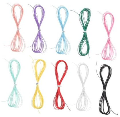 DOITOOL 10stücke Teiliges Bunte Wachs-Schnur Handgefertigte Schmuckbänder DIY Armband Ketten Bastelseil Für Kreatives Flechten Und Schmuckherstellung
