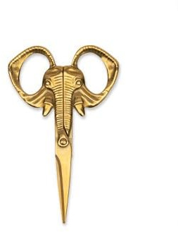 Suck UK Elephant Jumbo-Schere, mächtige Edelstahl-Schere, Messing-Finish, für feine und schwere Beanspruchung, Kunststoff, scharf, einzigartiges Geschenk für Zoologen und Friseure