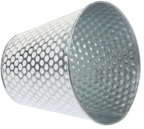 LIFKOME Piante Grasse in Vaso Fioriere Rotonde Zincate Invecchiate Vasi retrò Vasi da Giardino Moderni Fioriere Pesanti da Esterno da Interno Grandi