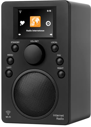 Krüger&Matz Internetradio Bluetooth 5.0 Display 2,4 Wi-Fi Wecker KM0818.1