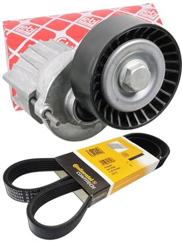 Febi Riemenspanner + Conti Keilrippenriemen | 102297 + 6PK1070 passend für A1 A3 TT Altea