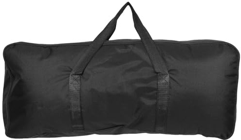 SOLUSTRE Transport pour Barbecue Résistant Boîte de Rangement pour Ustensiles de Barbecue Design Compact Noir Adapté aux Sorties Camping