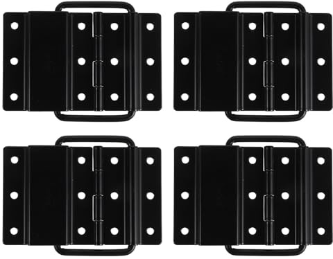 RUNROTOO 4 cerniere per flight case - Cerniere pieghevoli, rimovibili e staccabili per flight case, cassetta degli attrezzi, coperchio di scatola di legno - Ferramenta per armadietti portautensili e