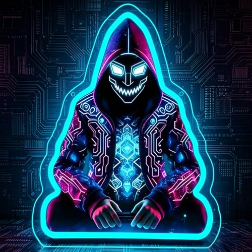 Gamer Neon Schild Anime Joker Neonlichter Cyberpunk Stil LED Schild für Wand Neon Lampe USB Dimmbar für Game Zone Man Cave Jungenzimmer Spielzimmer Geschenke für Männliche