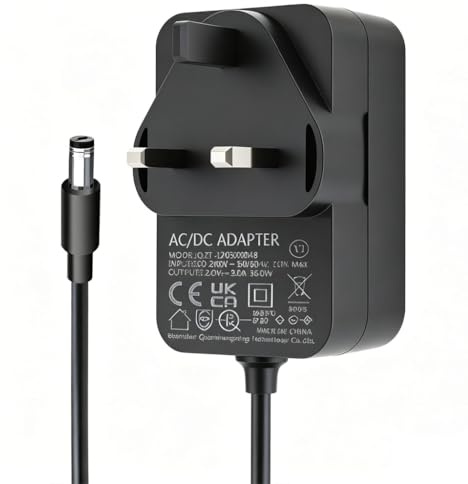 12V 3A 36W Power Supply Cable Adapter for LED Monitor Camera | AC 100-240V 50-60HZ to DC 12V Wall Charger Converter with 5.5*2.1mm Plug Driver Transformer for CCTV Security Camera LED Stri
