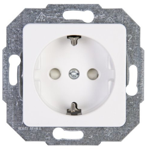 Kopp 112613086 - Toma de corriente Schuko, color: blanco