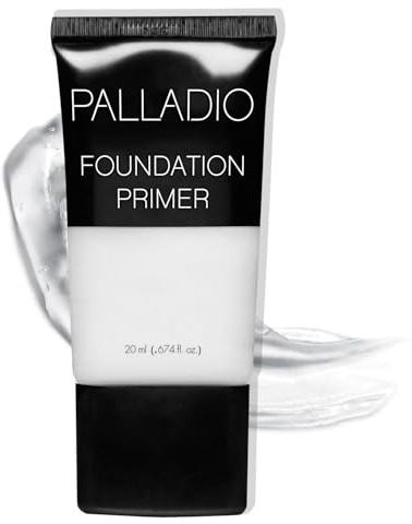 Palladio Foundation Primer, 0.674 oz, Lightweight and Velvety Primer with Aloe Vera and Chamomile, Wear Alone or As Foundation Base, Minimizes Fine Lines and Pores, Helps Makeup Last Longer