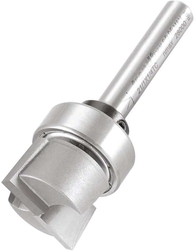 Trend Professional Shank Guided Housing Router Bit, Shank 3/4 Inch Cut Diameter, 1/4 Inch, Ball Bearing Mounted, 21/1X1/4TC