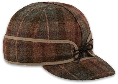 Stormy Kromer Original Kromer Cap - Winter Mütze mit Ohrwärmer für Erwachsene, Winterfreunde, Unisex, Klassisch, Grün, Medium bis Large, Wolle, Winddicht, Wasserabweisend