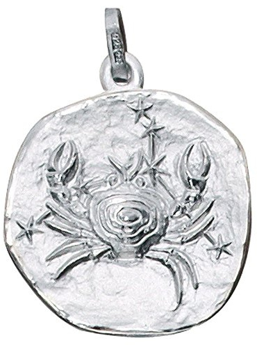 Sternzeichen Krebs - Anhänger aus 925 Echt Silber Sterlingsilber Halsschmuck