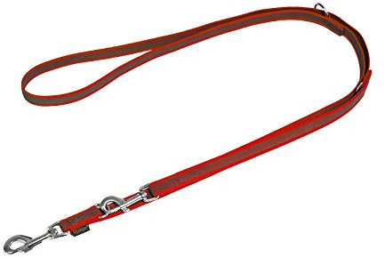 Mystique® Gummierte Umhängeleine Leine 20mm Standard Karabiner rot 2m