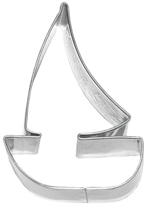 Birkmann, Plätzchen-Ausstechform Segelboot, 7 cm, Edelstahl, hochwertige Qualität