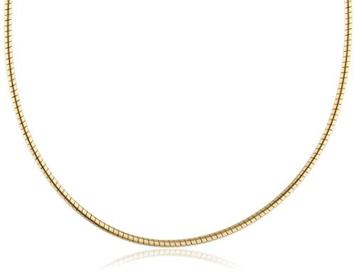 InCollections Damen-Halsreif 925/000 Sterlingsilber vergoldet Omega 2,2/45 cm 154029C240200