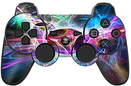 Skins4u Aufkleber Design Schutzfolie Vinyl Skin kompatibel mit PS3 Playstation 3 Controller Static