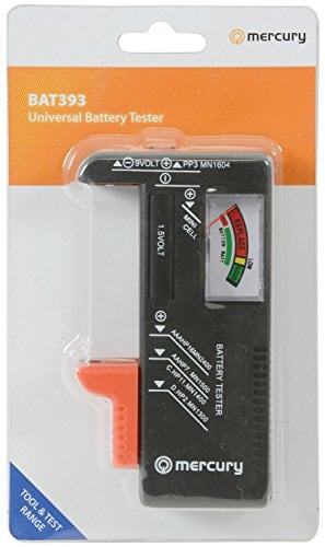 AirPromise Universal-Batterietester für AAA, AA, C, D und Botton-Batterien, 1,5 V, 9 V, Batteriespannungs-Tester zum Recycling von Batterien (BT-168)