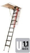 FAKRO Bodentreppe 'LMS' mit Metallleiter 70 x 120 x 280