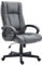 CLP Bürostuhl ergonomisch mit Rollen und Höhenverstellung, Chefsessel höhenverstellbar und Wippfunktion, rückenschonend, Drehstuhl Sparta, Farbe:grau