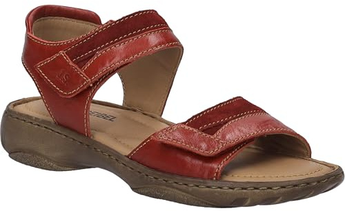Josef Seibel Women's Debra 19 Ankle Strap Sandals, Red(Rot-Kombi 401), 37 EU, 4 UK