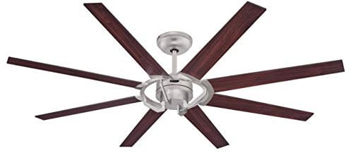 Westinghouse Lighting Stoneford 172 cm Deckenventilator, Nickelglanz, Gleichstrommotor, inklusive Fernbedienung, 7217340