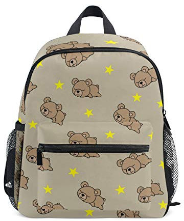 Kinderrucksack Baby Bär Braun Kindergarten Kindergartentasche für Kleinkinder Mädchen Jungen