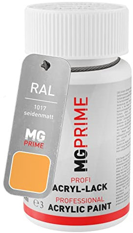 MG PRIME RAL 1017 Safrangelb/Saffron yellow seidenmatt Lackstift 50 ml schnelltrocknend