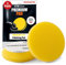 Menzerna Medium Cut Foam Pad Polierschwamm PREMIUM - 95 mm/3,5 - gelb - 2 Stück + Nitril - Schutzhandschuh