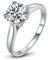 AINUOSHI Ringe, Verlobungsringe, Sterling Silber Ringe, 925 Sterling Silber Ringe, 2 Karat Ringe, Zirkon Ringe. Stil:Oval/Pear/Round Cut