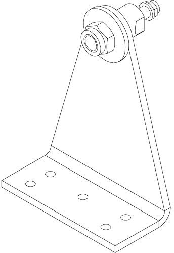 HAUTAU Winkelkonsole WK3 zu Spindelantrieb, Aluminium silber eloxiert