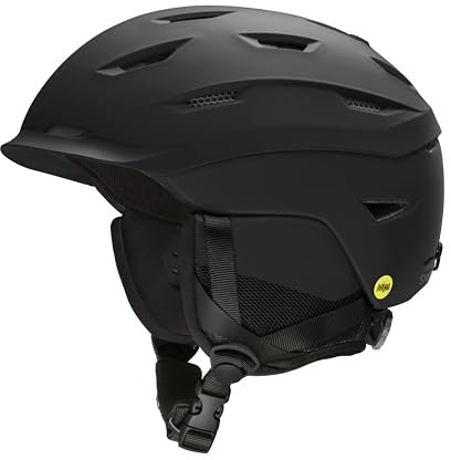SMITH Level MIPS Helm, Erwachsene, Unisex, matt, Schwarz (Schwarz), 59/63 cm