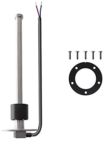 KAOLALI Fuel Gas Sender Stainless Steel Fuel Sending Unit 500MM Marine Boat Water Level Gauge Sensor 5 Hole fit Fuel Water Gauge 0~190ohm