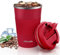 Aolieh Travel Mug, Insulated Coffee Cup,Double Walled Travel Mug Vacuum Insulation Stainless Steel with Leakproof Lid Eco-Friendly Reusable Cup for Coffee,Tea and Beer(Red-380ML)