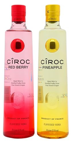 Ciroc - Pineapple & Red Berry Flavoured Vodka 70cl x 2 37.5% ABV Bundle