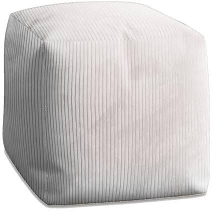 DreamRoots Pouf Hocker Cube 60x60x60cm - Couch-Pouf - Wohnzimmer-Fußhocker - Sessel-Hocker